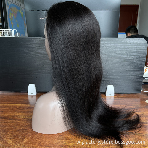 factory price 4*4 lace closure human hair wig,pure human hair frontal lace wig,mink brazilian hair closure wig with baby hair